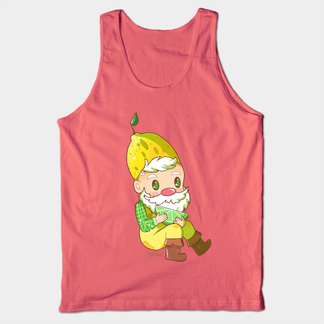 Lemon Gnome Tank Top by paintdust